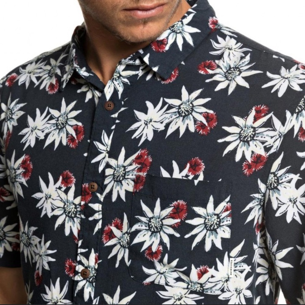 Quicksilver | Floral Print Men's Shirt | Size XXL